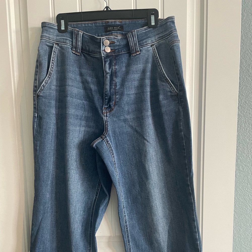Judy Blue wide leg trouser jeans